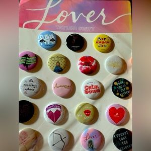 Taylor Swift Lover buttons !unopened!